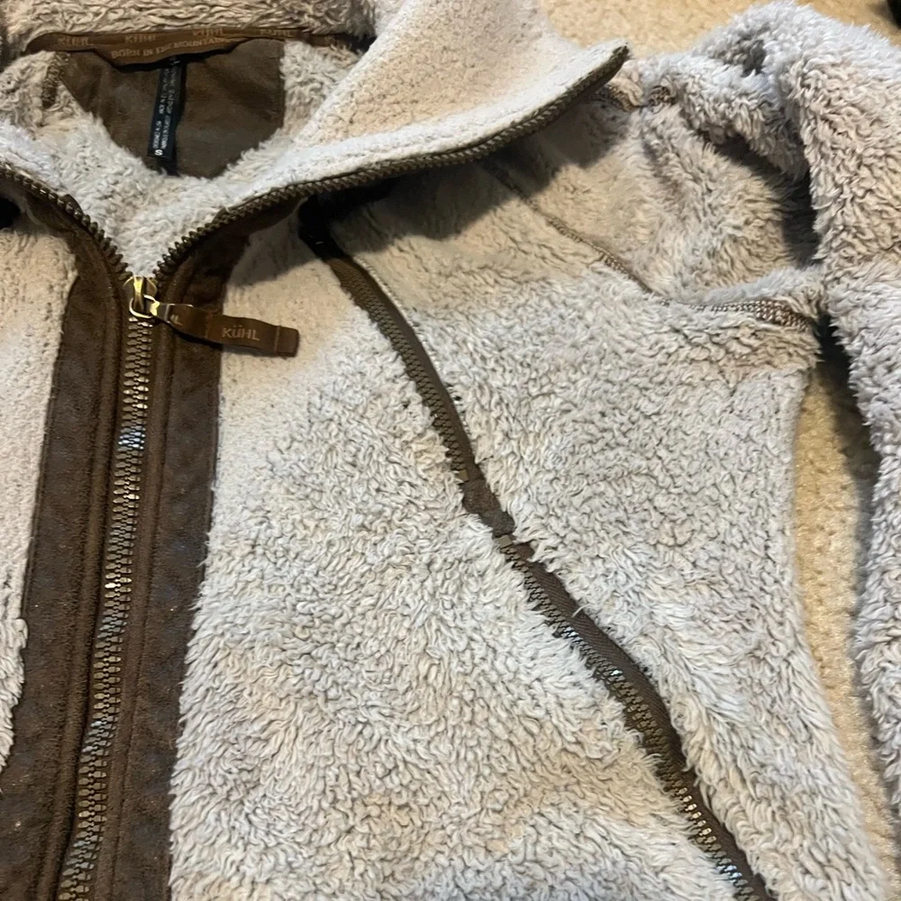 Kuhl white and brown jacket size small - Picture 3 of 4